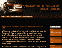 Tablet Screenshot of privately-owned-vehicles-for-sale-in-missouri.retireyounger.ws